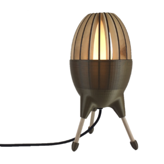 Egg-Light met diffuser brons